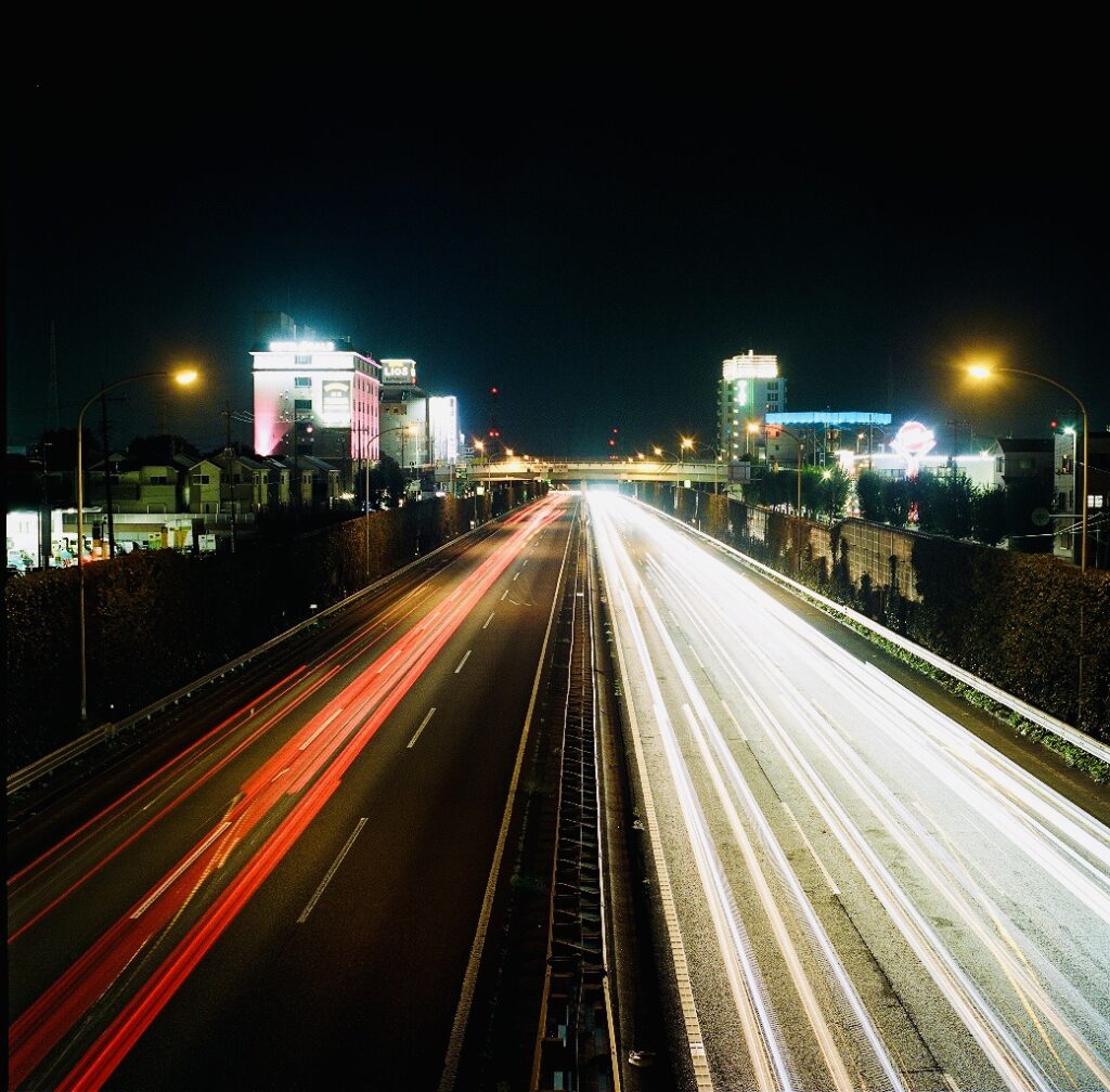 車の軌跡