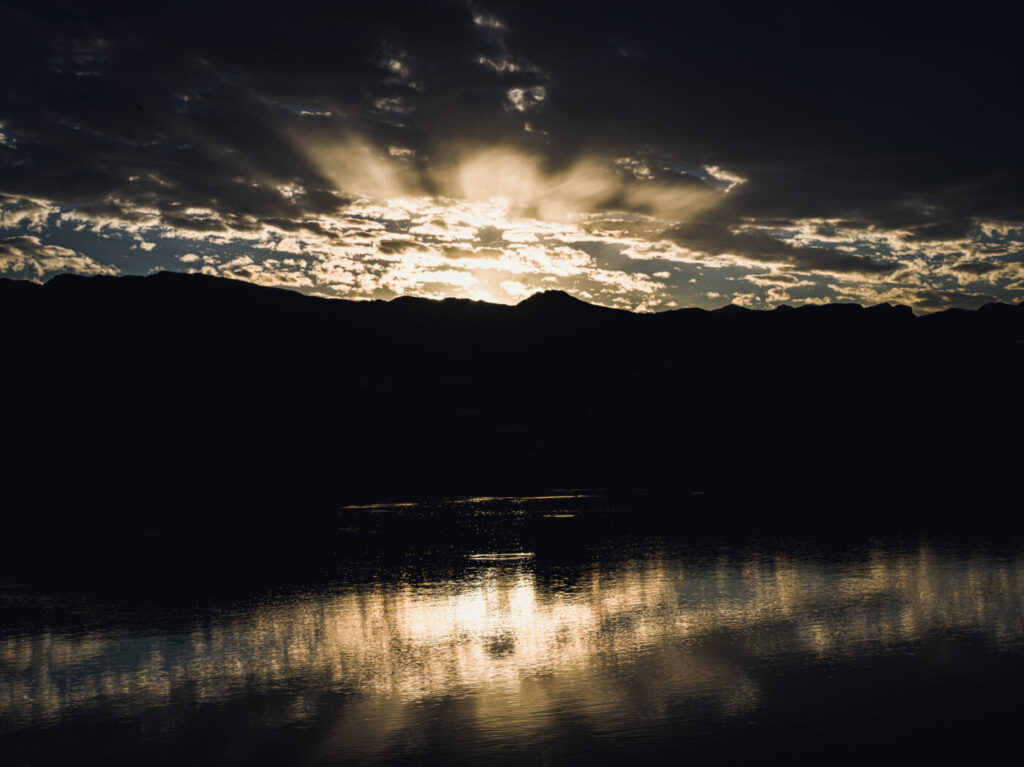 ウィルソン山の夕日