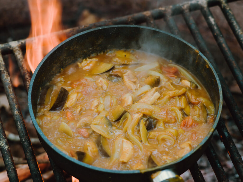 カレールー投入後