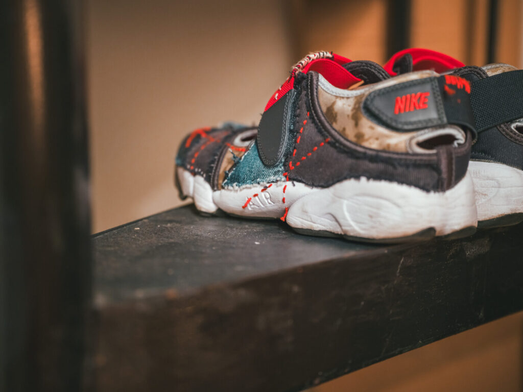 刺し子後のNike Air Rift⑥